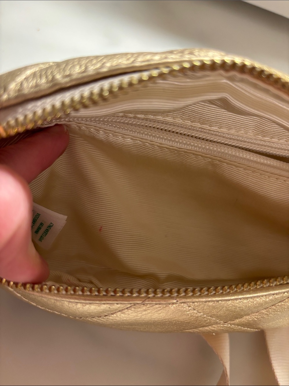 Lilly Pulitzer Kenton Gold Leather Belt Bag Fanny Pack - Picture 7 of 8